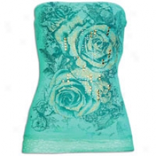 Southpole Fashion Floral Tube Top Through  Lace - Womens - Emerald