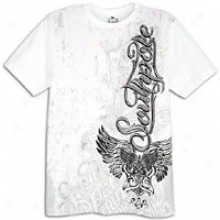 Southpole Floock Asymmetrical Print T-shirt - Mens - White