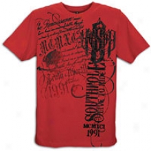 Southpole Live To Ride Flck & Scrn Print T-shirt - Mens - Crimson