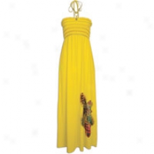 Southpole Maxi Halteer Dress - Womens - Yellow