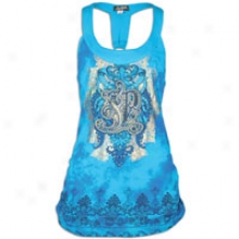 Southpole Plus Size Fashion Tank Top - Womens - Pacific Blue