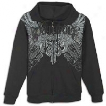 Southpole Premium Full Zip Hoodie With Applique - Mens - Negro