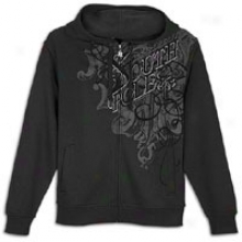 Southpole Premium Full Zip Hoodie With Flocking - Mens - Black