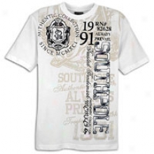 Southpole Preppy Screen&flock S/s T-shirt - Mens - White