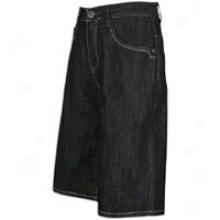 Southpole Shiny Streaky Raq Denim W/ Pkt Embrsry - Mens - Rinse Black