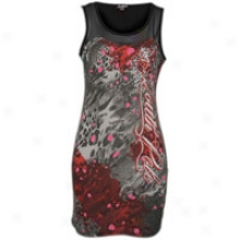 Southpoke Sleeveless Fitted Drrss - Womens - Dark Grey