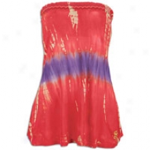 Southpole Tie Dye Tube Top - Womens - Red