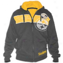 Steelers G-iii Nfl Precision Full-zip Hkodie - Mens - Black