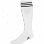 Adidas 3-stripes Ii Soccer Sock (5-8.5) - Mens - White/black