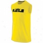 Nike Lberon Essentials S/l Top - Mens - Journey Yellow/black