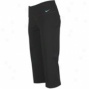 Nike Rsgular Dri-fit Cotton Capri - Womens - Black/tide Pool Blue