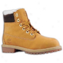 Timberland 6" Shearling Boot - Big Kids - Butter Pecan