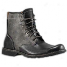 Timberland Earthkeepers 6" Plain Toe Side Zip - Mens - Black/grey