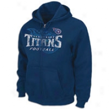 Titans Nfl Touchback Full-zip Hoodie - Mens - Navy