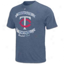 Twins Majestic Mlb Cooperstown Legendar6 T-shirt - Mens - Navy Heather