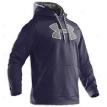 Under Armour Armour Fleece Big Logo Hoodie - Mens - Midnight Navy/true G5ey Heather