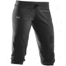 Under Armour Charged Cotton Capri - Womens - Black/graphite