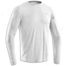 Under Armour Charged Cotton L/s T-shirt - Mens - White/aluminum