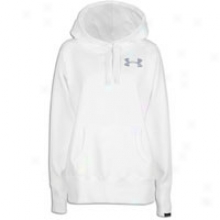 Under Armour Charged Cotton Storm Fleece Hoodie - Womens - White/steel