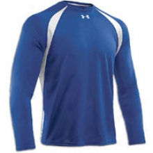 Under Armour Clutch L/s T-shirt - Mens - Royal/white