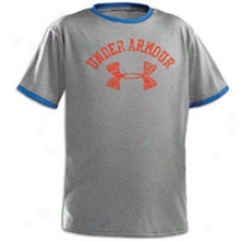 Inferior to Armour Collegiate Ringer T-shirrt - Big Kids - True Grey Heather/moon Shadow/trinidad