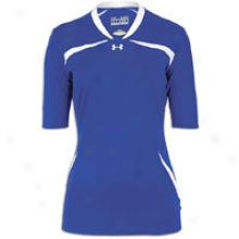 Under Armour Elevate Halfsleeves Jersey - Womens - Royal/white/white