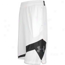 Under Armour Floor General Short - Mens - White/black/graphite