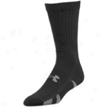 Under Armour Heatgear Crew 4 Pack Socks - Mens - Black