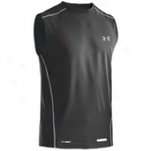 Under Armour Heatgear Fitted Base S/l Crew - Mens - Blacck/charcoal/steel