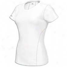 Under Armour Heatgear Fitted Base S/s T-shirt - Womens - White