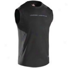 Under Armour Heatgear Touch Fitted S/l Crew - Mens - Black/steel