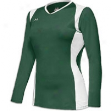 Under Armour Kill L/s Jersey - Womens - Forest/white