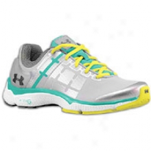 Under Armour Micro G Split Ii - Womens - Silver/jade River/high Vis Yellow/graphite