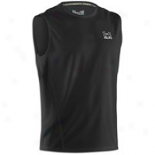 Under Armour Run Heatgear S/l T-shirt - Mens - Black/reflective Silver