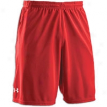 Under Armour Team Coaches 9.5" Short - Mens - Red/white