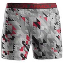 Under Armour The Original 6" Boxer Jock Print - Mens - Steel/red