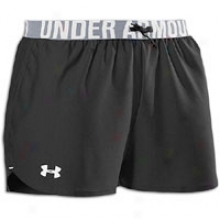 In a state of being liable to Armour The Play Up Short - Womens - Black/white