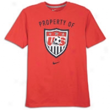 Usa Nike Crest T-shirt - Mens - Universtiy Red