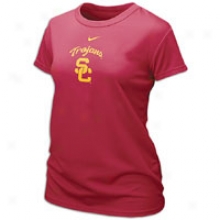 Usc Nike College Dri-fit Logo T-shirt - Womens - Varsity Crimmson