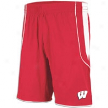 Wisconsin Adidas Autograph copy Baskstbal Short - Mens - Red