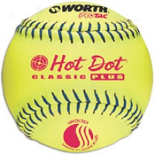 Worth Classic Hot Dot Protac Softball 12" - Mens - Yellow