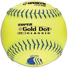 Worth S8per Gold Dot Pro Tac Softball - Mens - Yellow