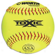 Worth T12aly Toxic Pro Leather Softball - Mens - Yellow