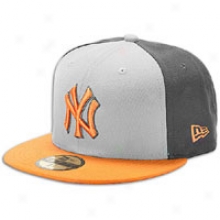Yankee sNew Era Mlbb 59fifty Tri-pop Cap - Mens - Grey/orange