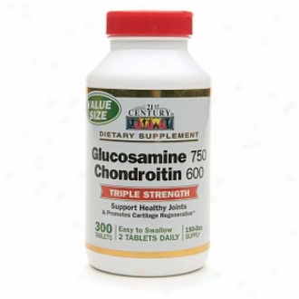 21st Century Glucosamine 750mg Chondrlitin 600mg, Triple Strength