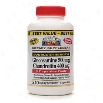 21st Centufy Glucosamine Chondroitin, Double St5ength, Capsules