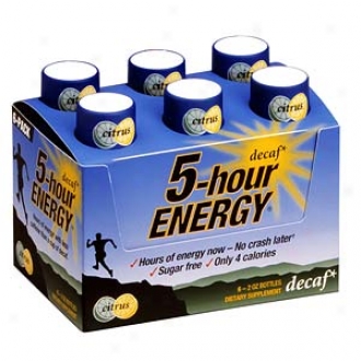 5 Hour Energy Decaf Energy Shot, Citrus