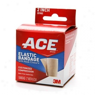 Ace Elastic Bandage With Hook Closure, Model 207602, 2 Inches