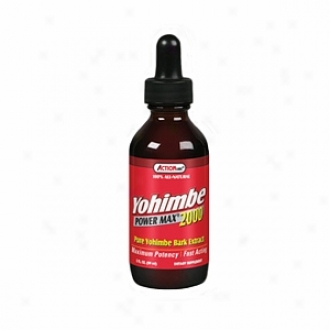 Action Labs 100% All-natural Yohimbe Power Max 2000, Pure Yohimbe Bark Extract, Liquid