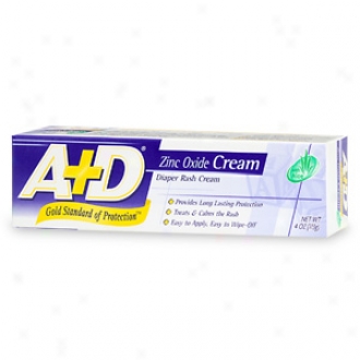 A+d Zinc Oxide Diaper Rash Cream With Aloe